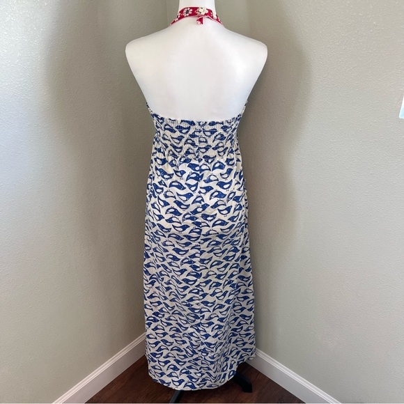 Vintage Denise are Here Partridge/Daisy 70s Halter Dress (see measurements) - Picture 6 of 16